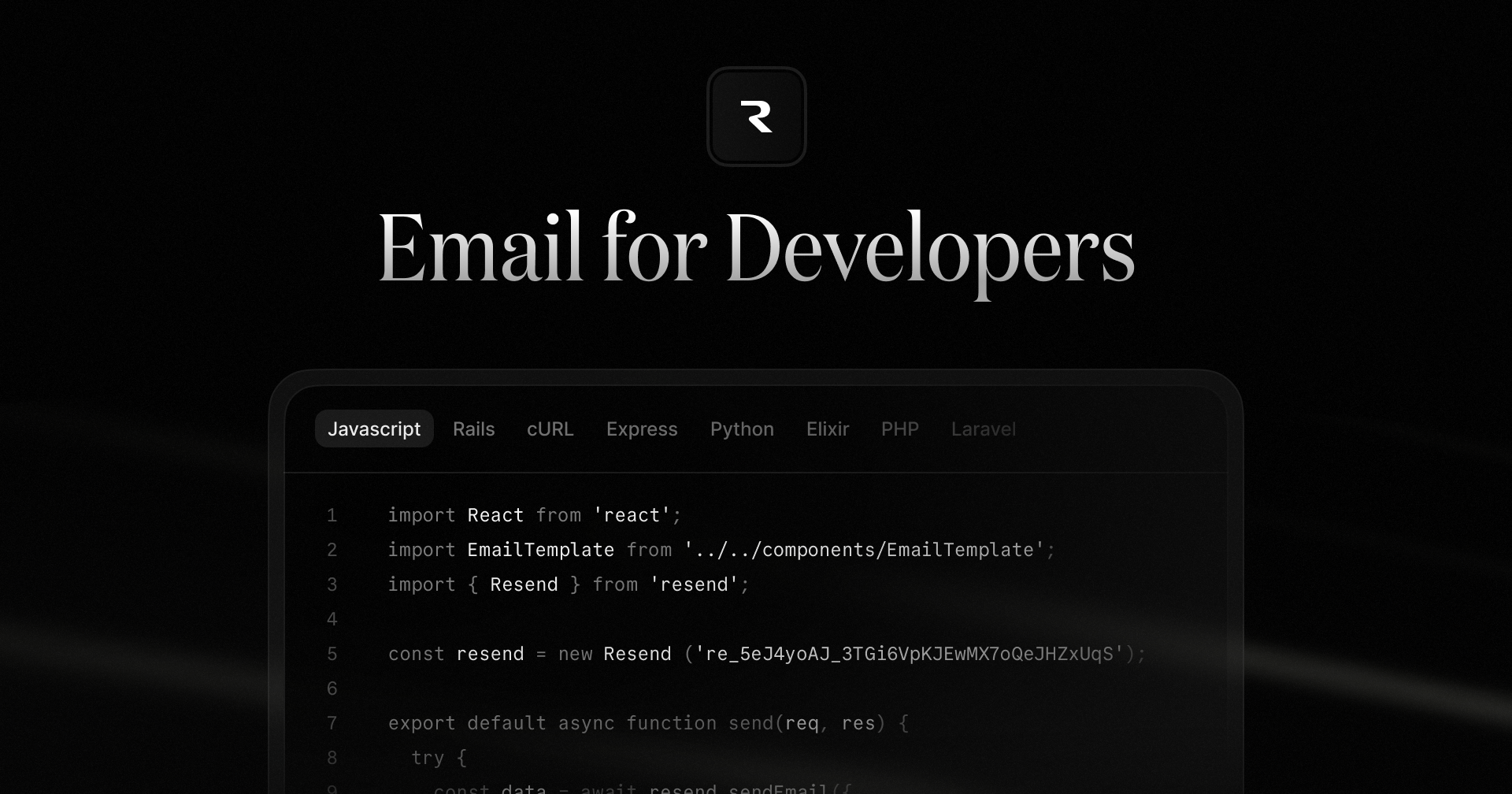 resend-email-for-developers